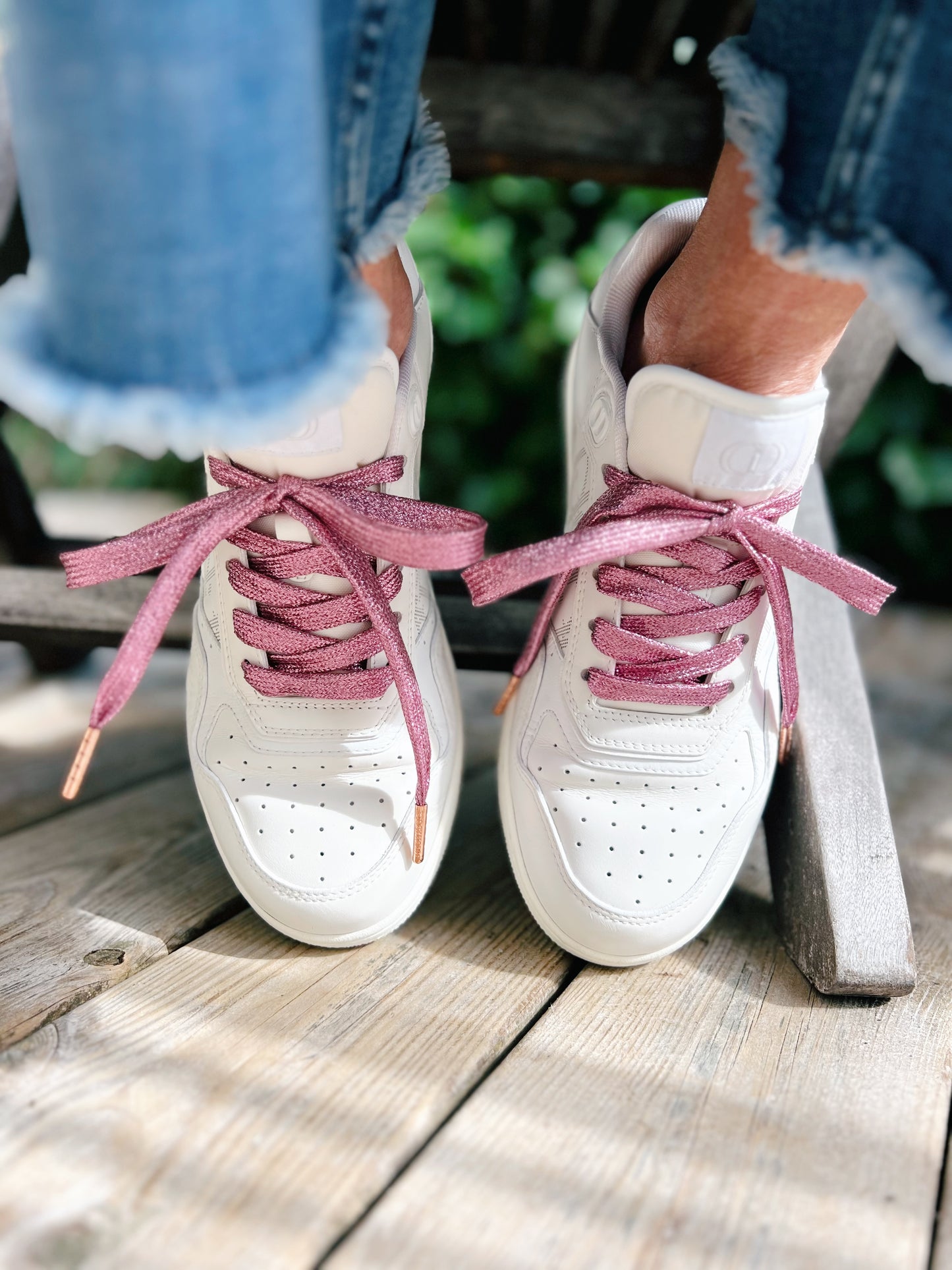 Glitter Pink Shoelaces