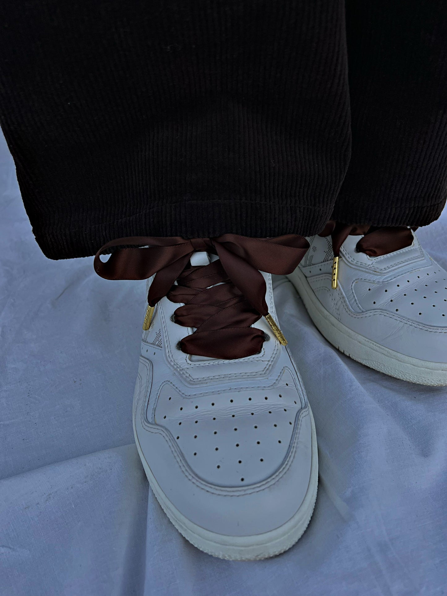 Black Silk Goldtip Shoelaces