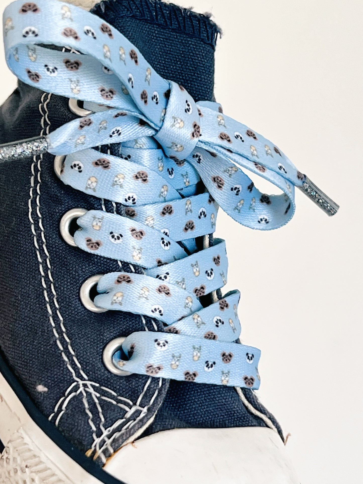 Kids Safari Blue Shoelaces