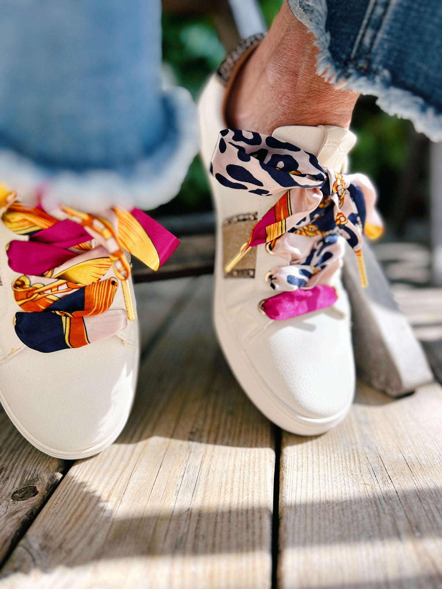 Icon Pink Scarf Shoelaces