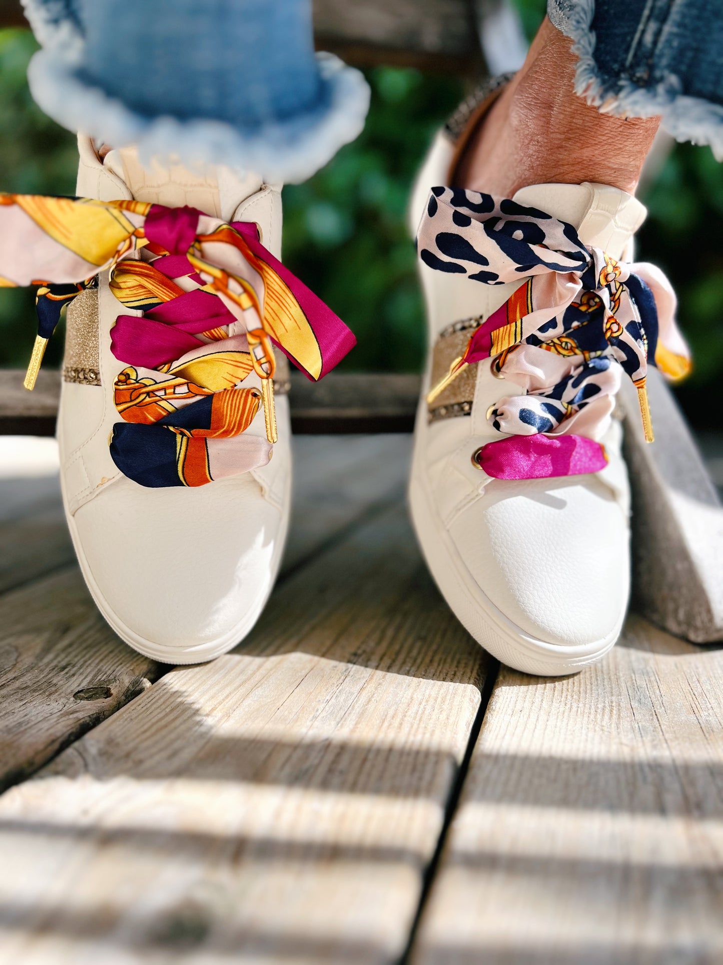 Icon Pink Scarf Shoelaces