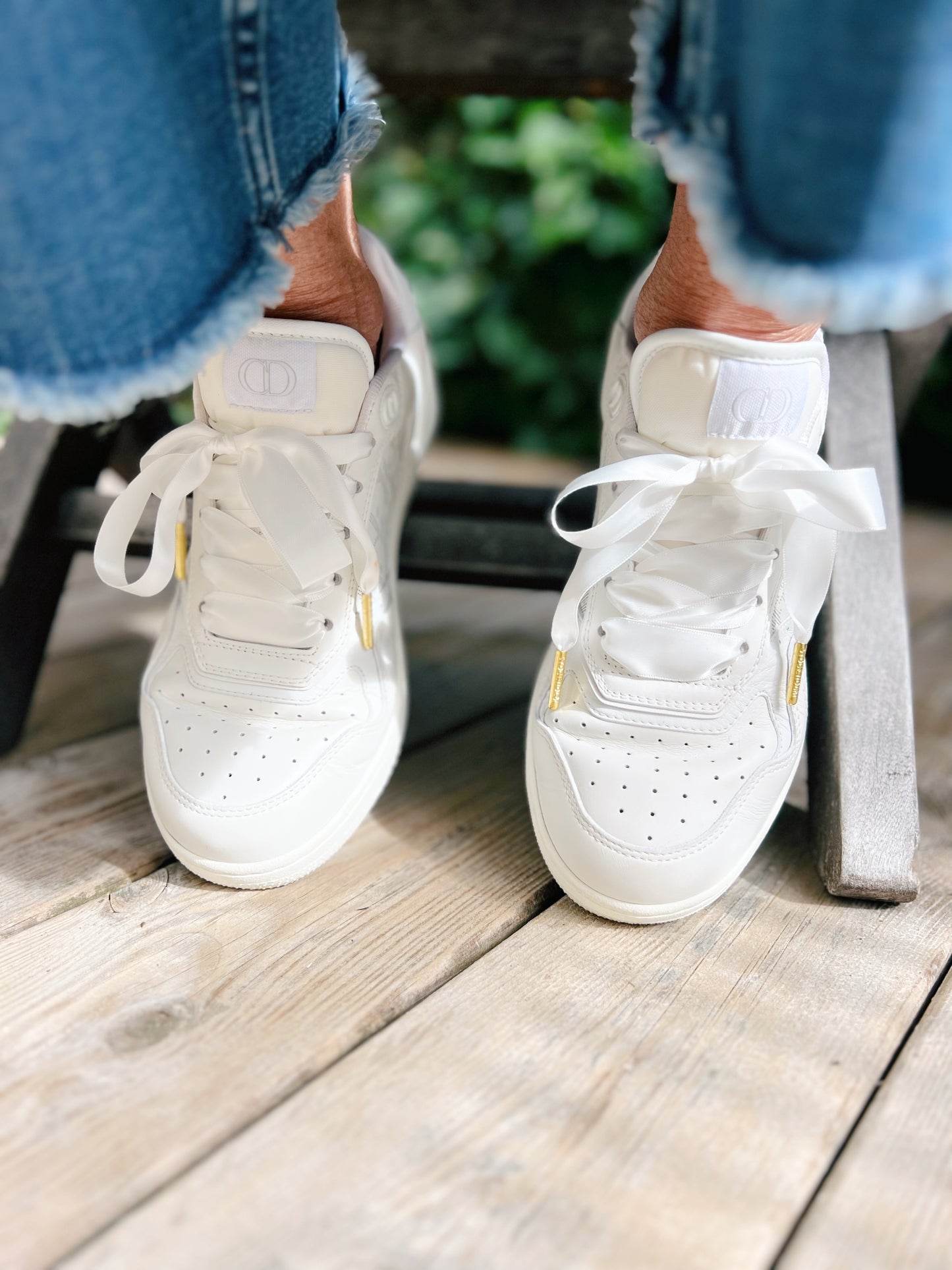 White Silk Shoelaces