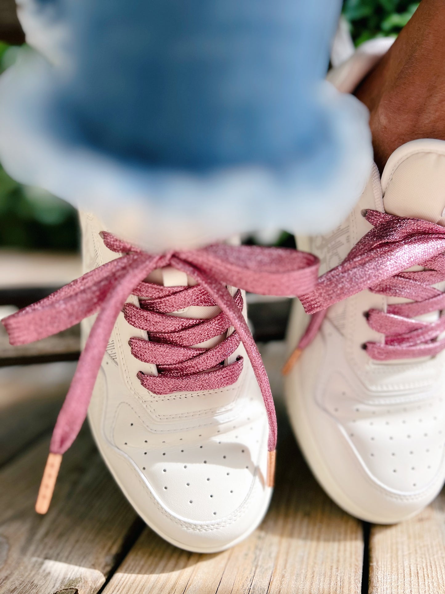 Glitter Pink Shoelaces