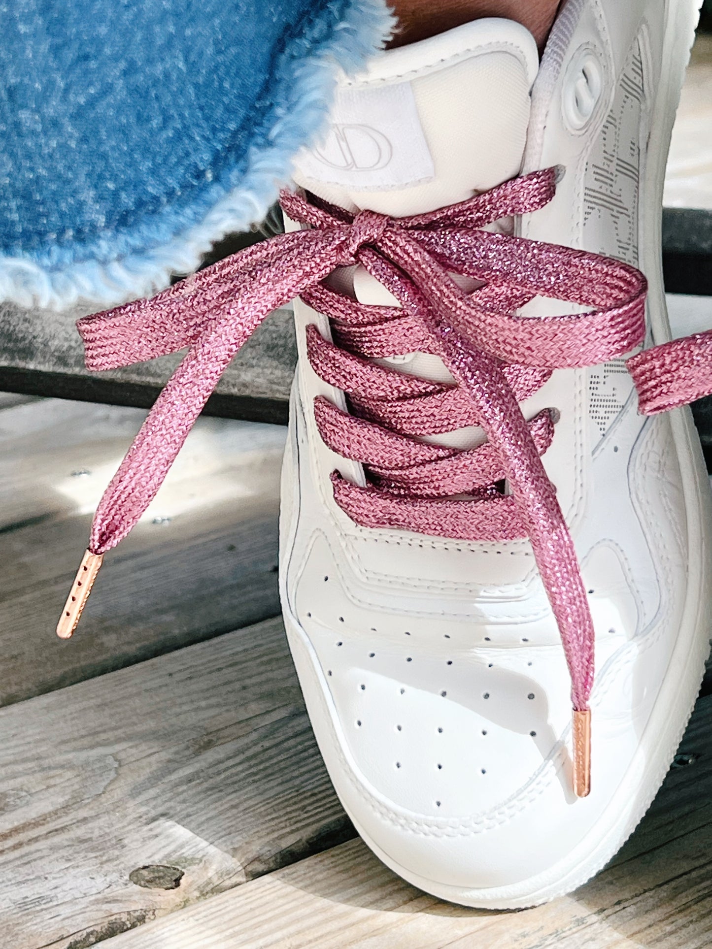 Glitter Pink Shoelaces
