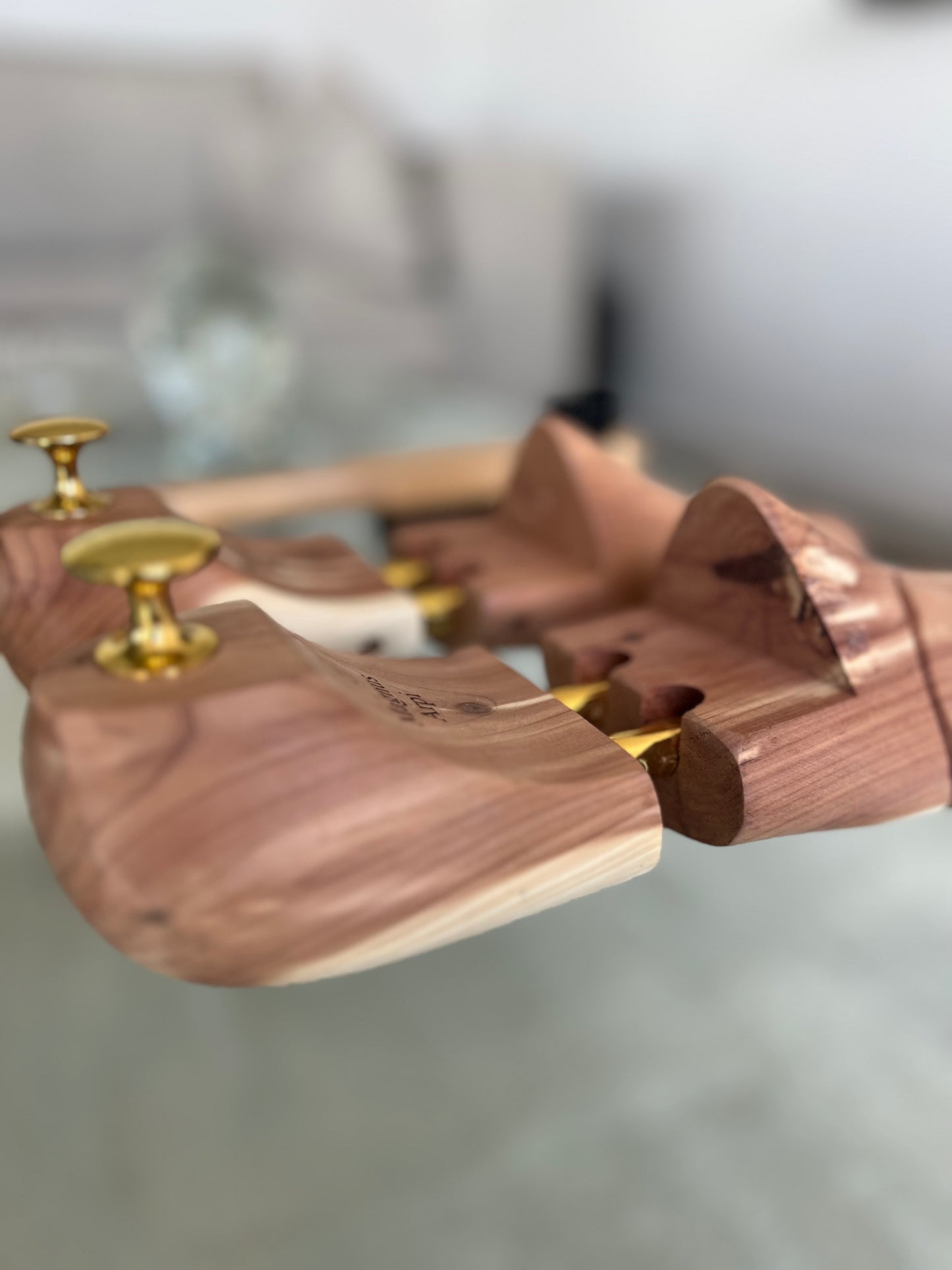 Shoe trees in cedar wood