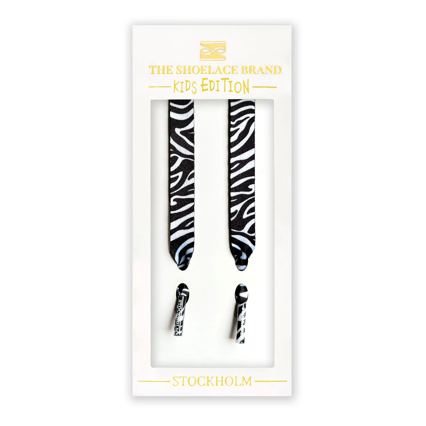 Kids Classic Zebra Shoelaces