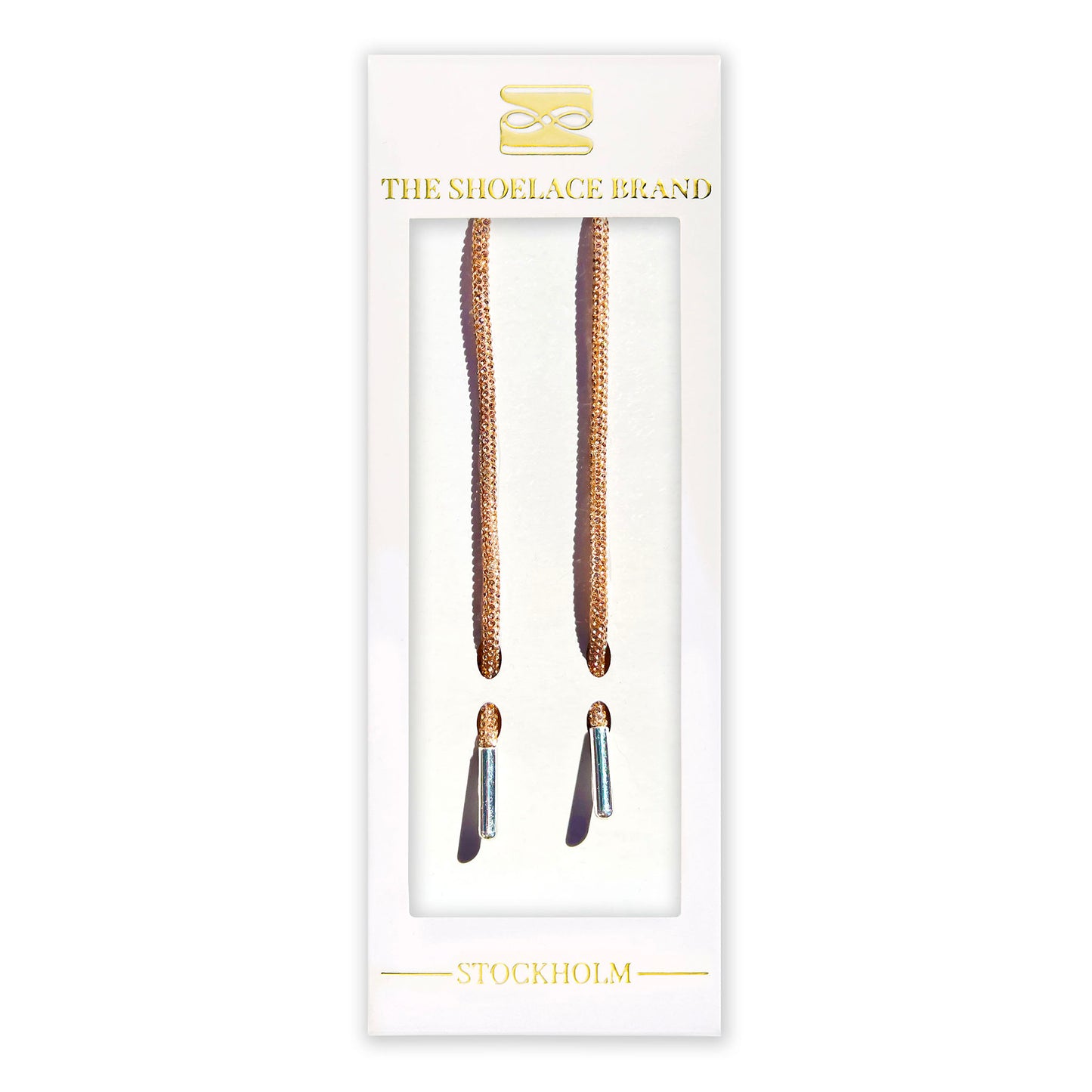 Beige Silk Shoelaces