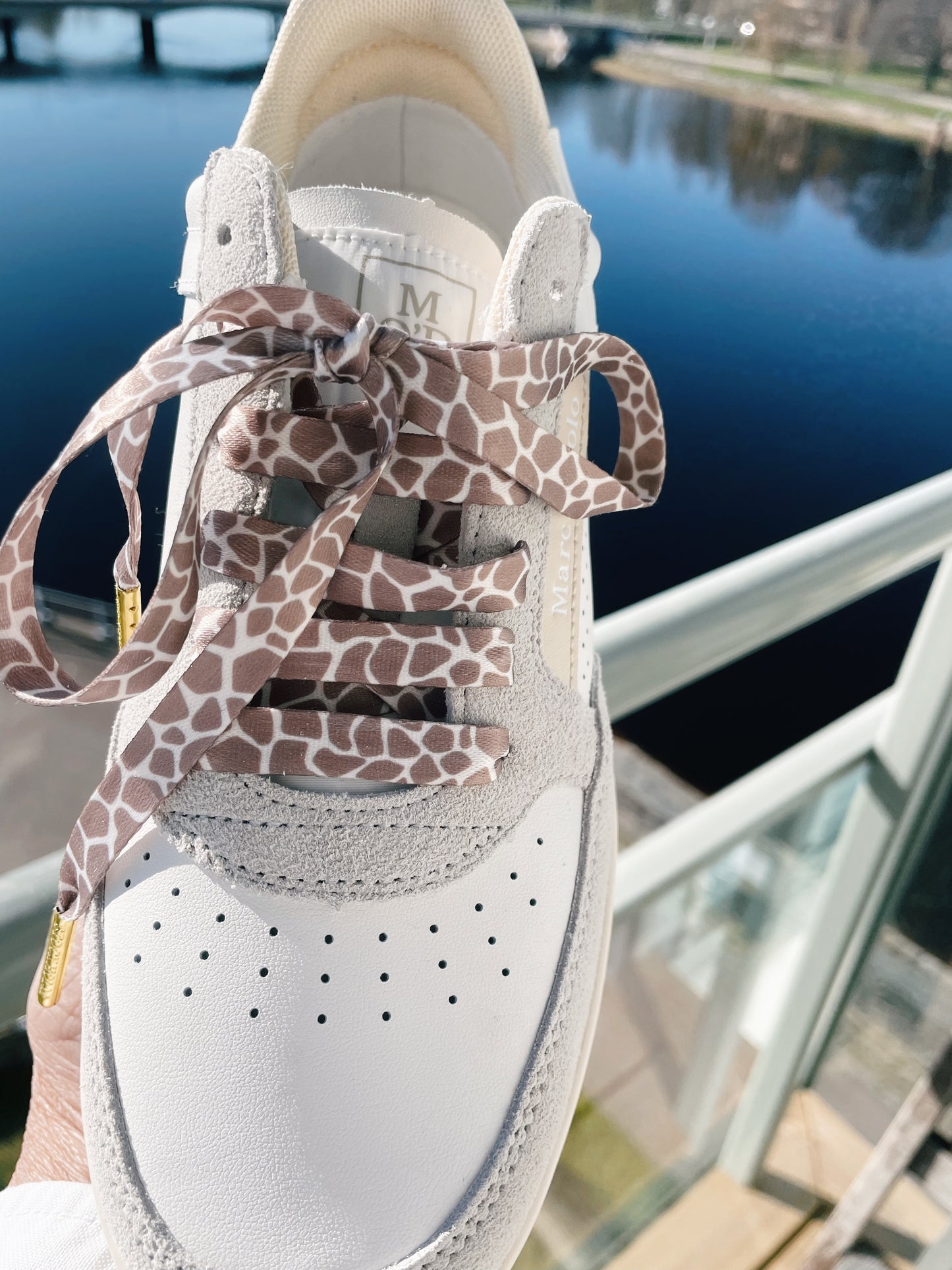 Classic Giraffe Beige Skosnören