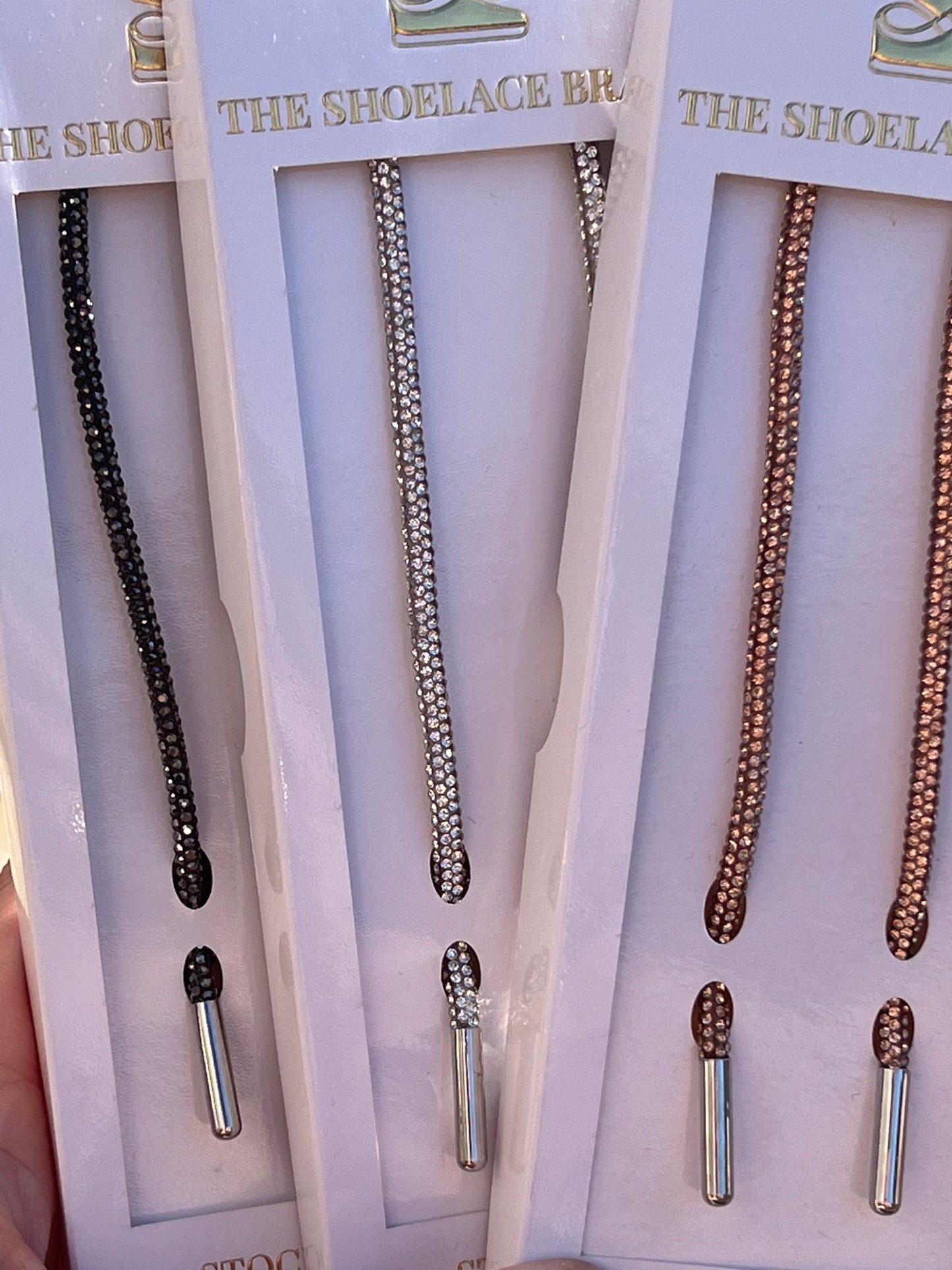 Luxury Silver Shoelaces