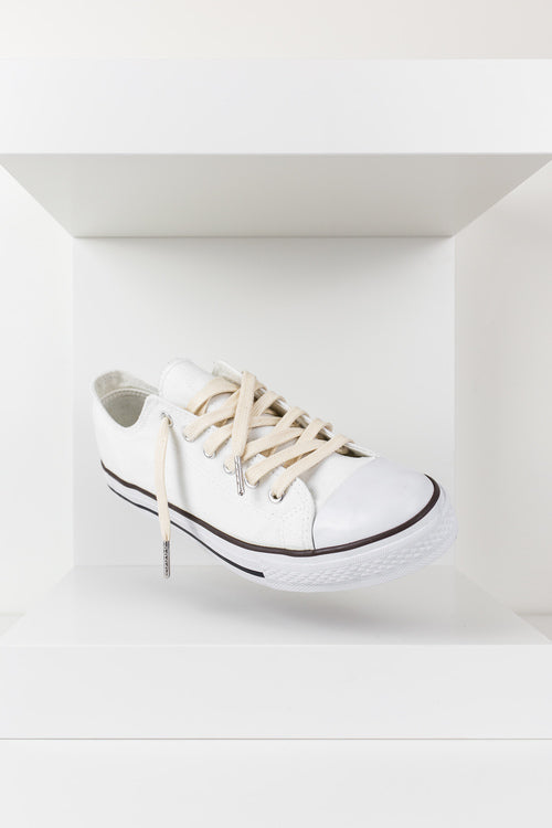 Waxed shoelaces white - The Shoelaces Brand