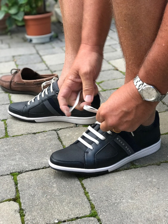 Waxed shoelaces grey - The Shoelace Brand