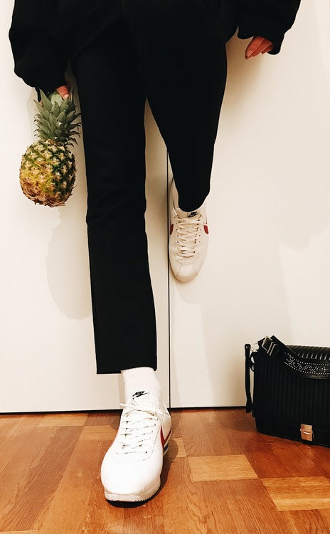 White PU faux leather shoelaces - The Shoelace Brand
