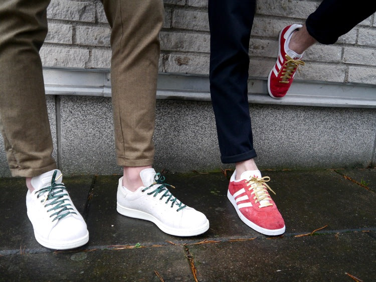 PU shoelaces fake snakeskin green - The Shoelace Brand