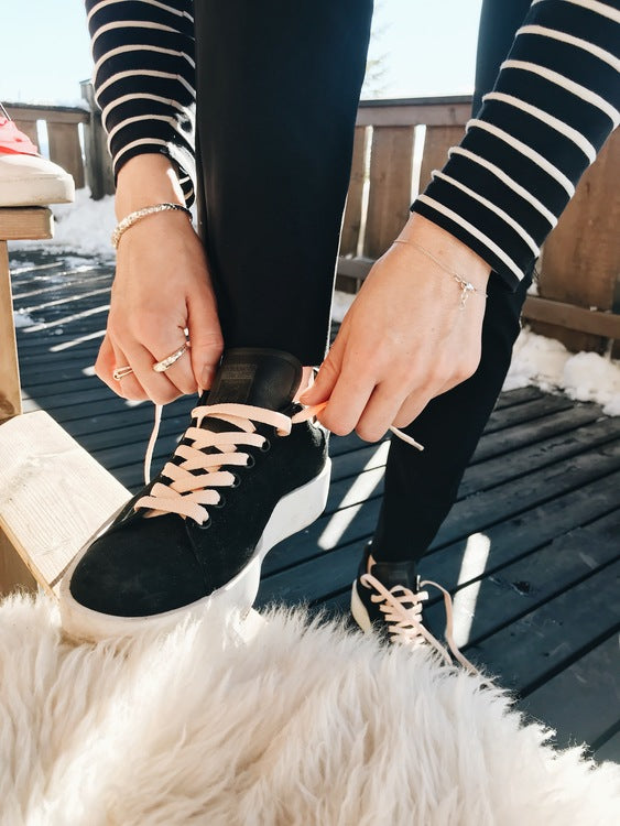 Nude elastic shoelaces - The Shoelace Brand