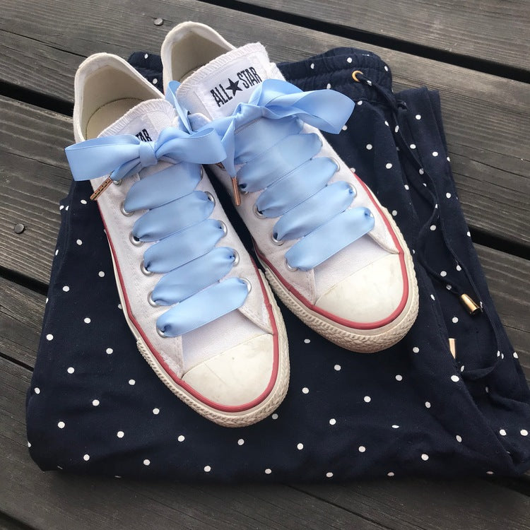 Baby blue silk shoelaces - The Shoelace Brand