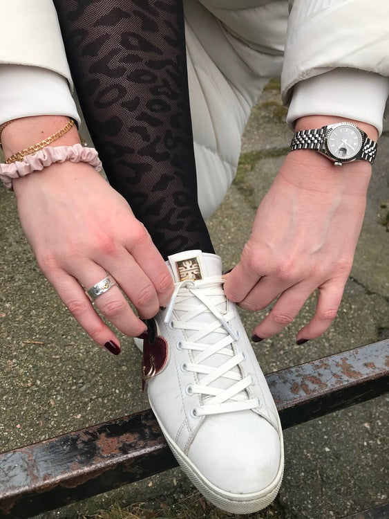 White PU faux leather shoelaces - The Shoelace Brand