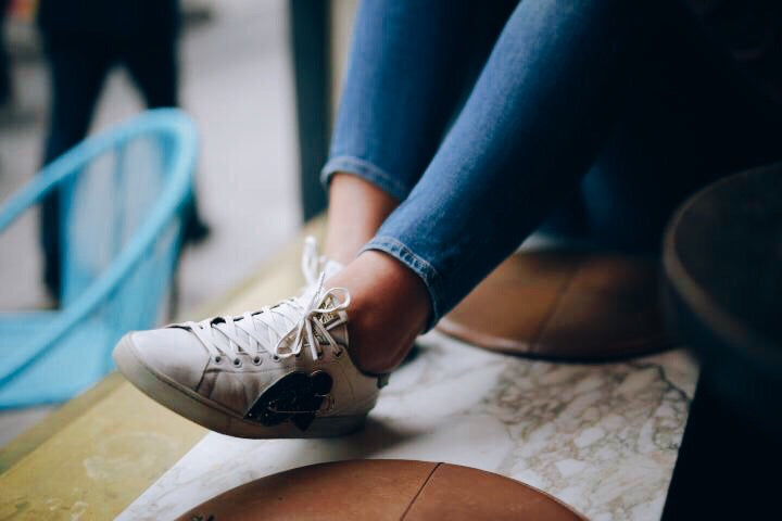 White PU faux leather shoelaces - The Shoelace Brand