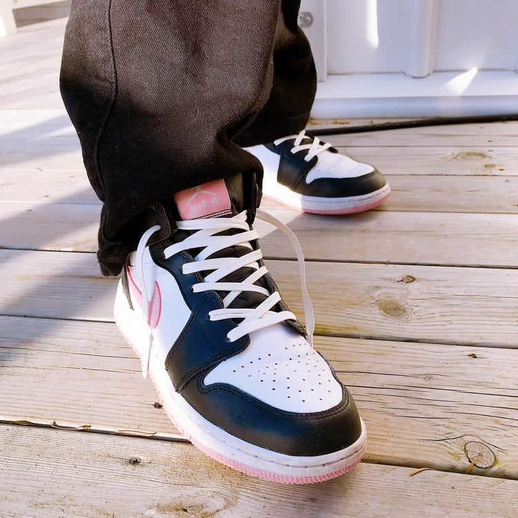 White PU faux leather shoelaces - The Shoelace Brand