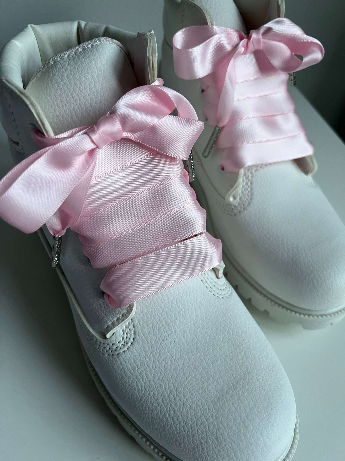 Soft Pink Silk Shoelaces - The Shoelace Brand