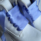 Blue Iris Silk Shoelaces - The Shoelace Brand