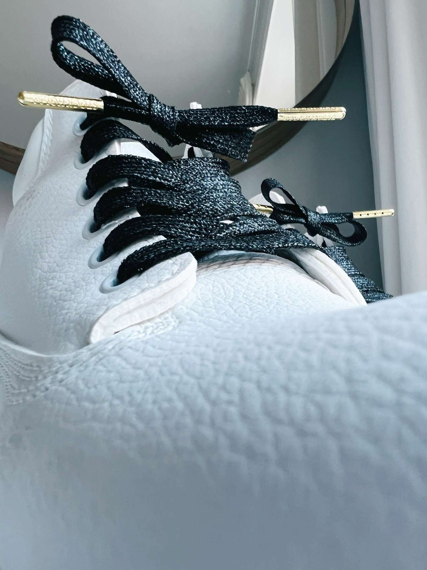 Black glitter shoelaces - The Shoelace Brand
