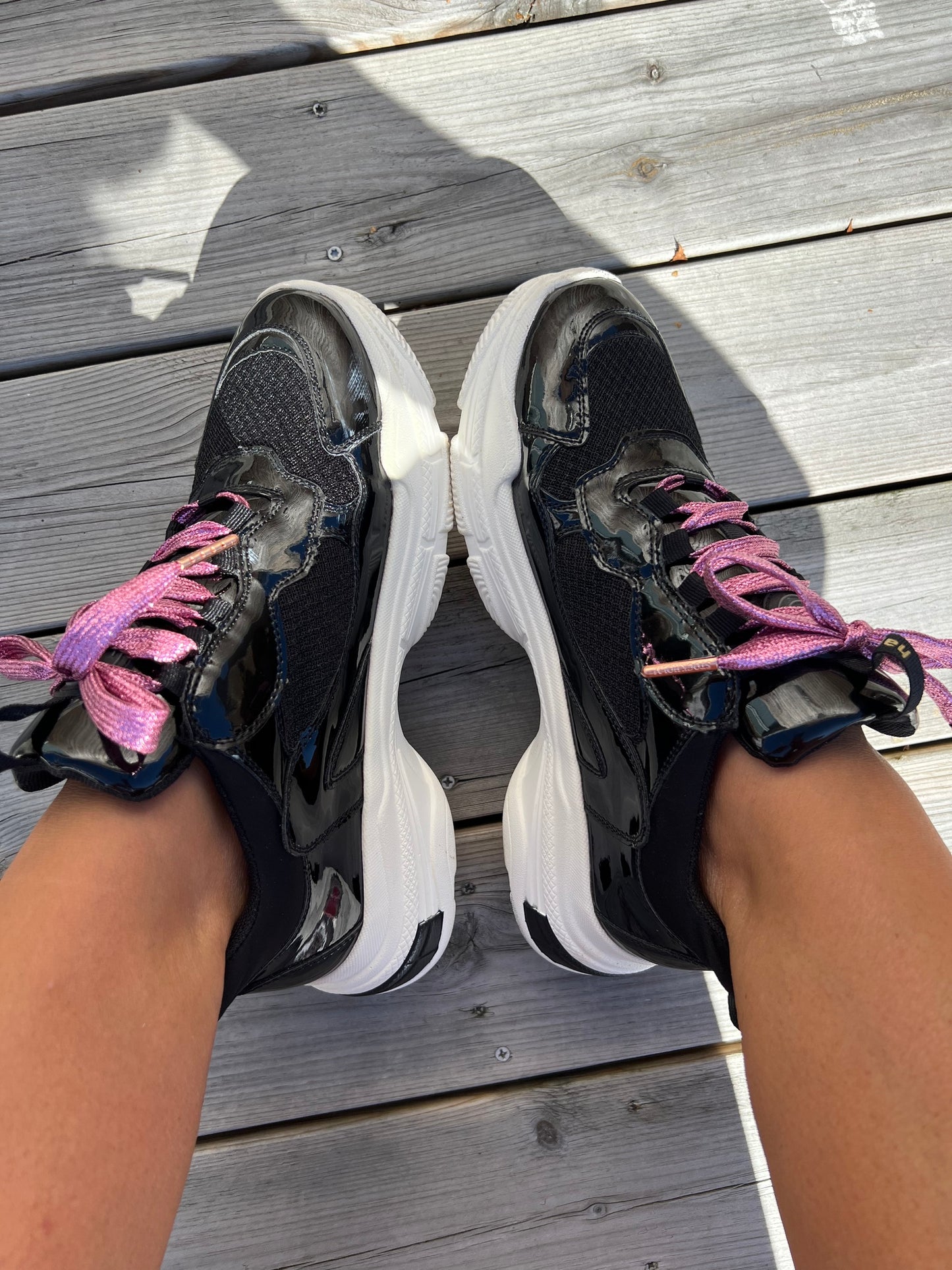 Glitter Pink Skosnören