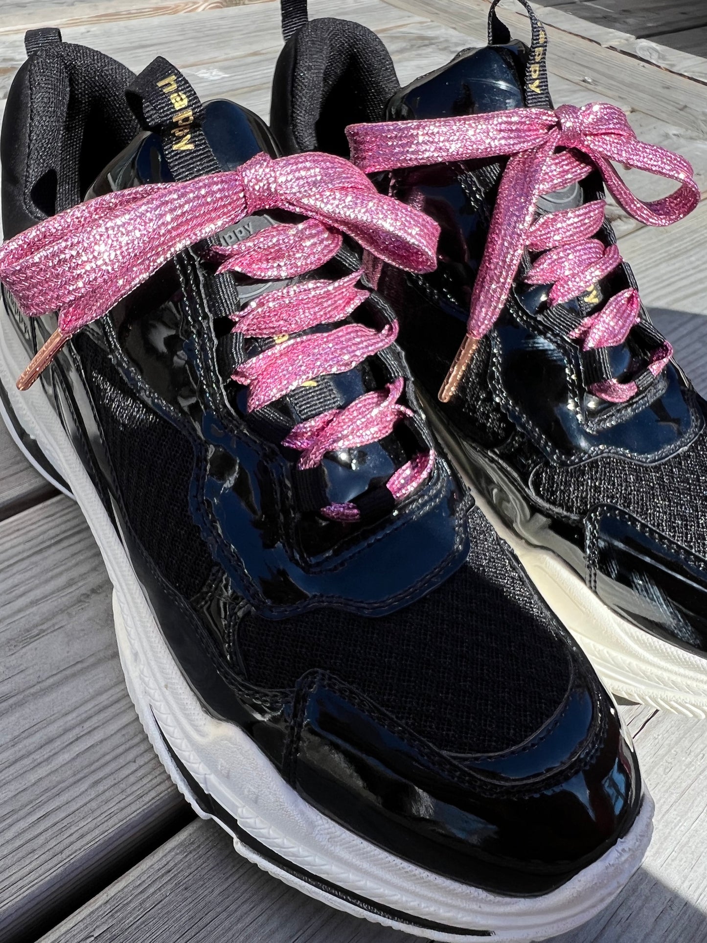 Glitter Pink Skosnören