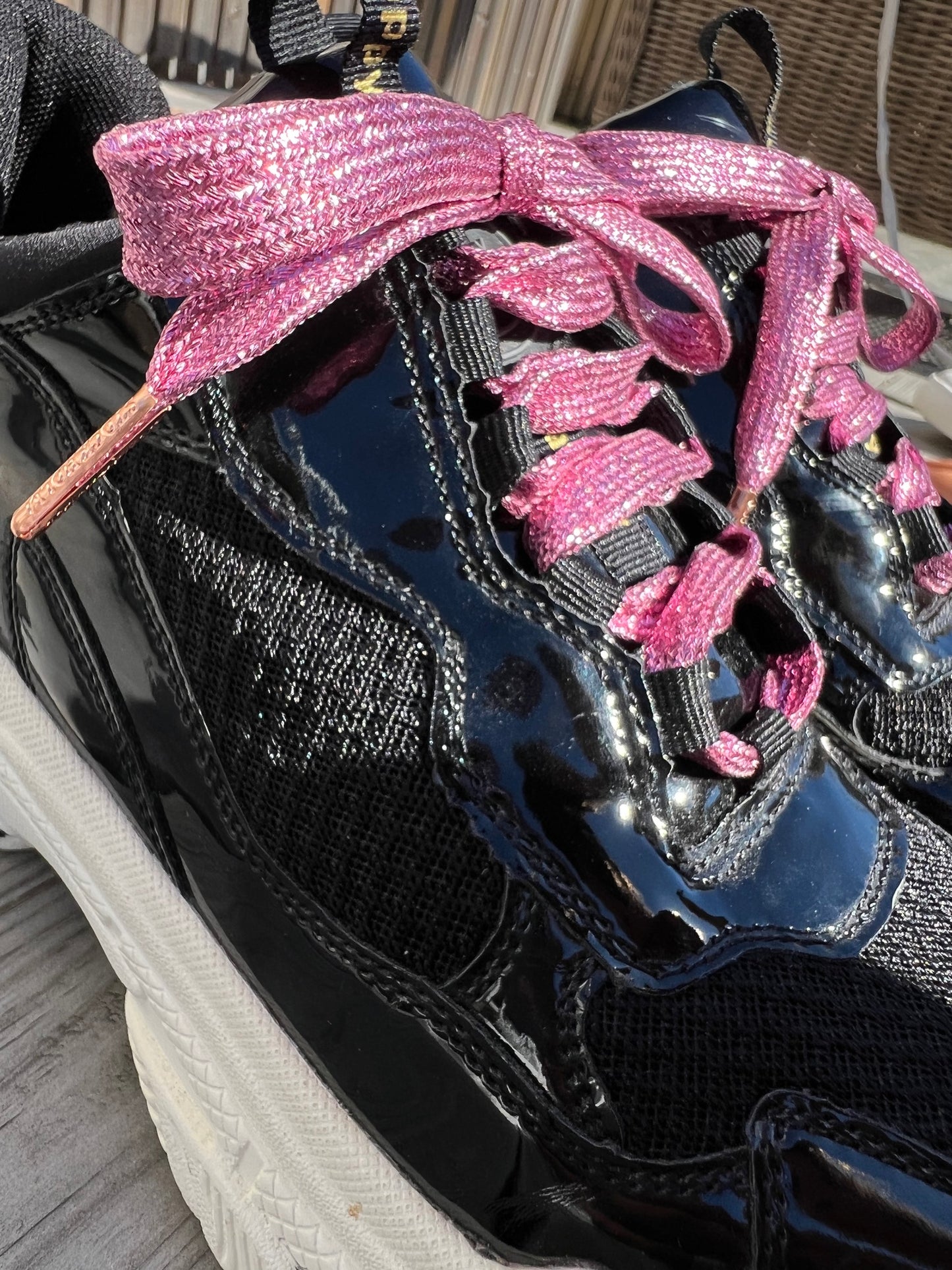 Glitter Pink Skosnören