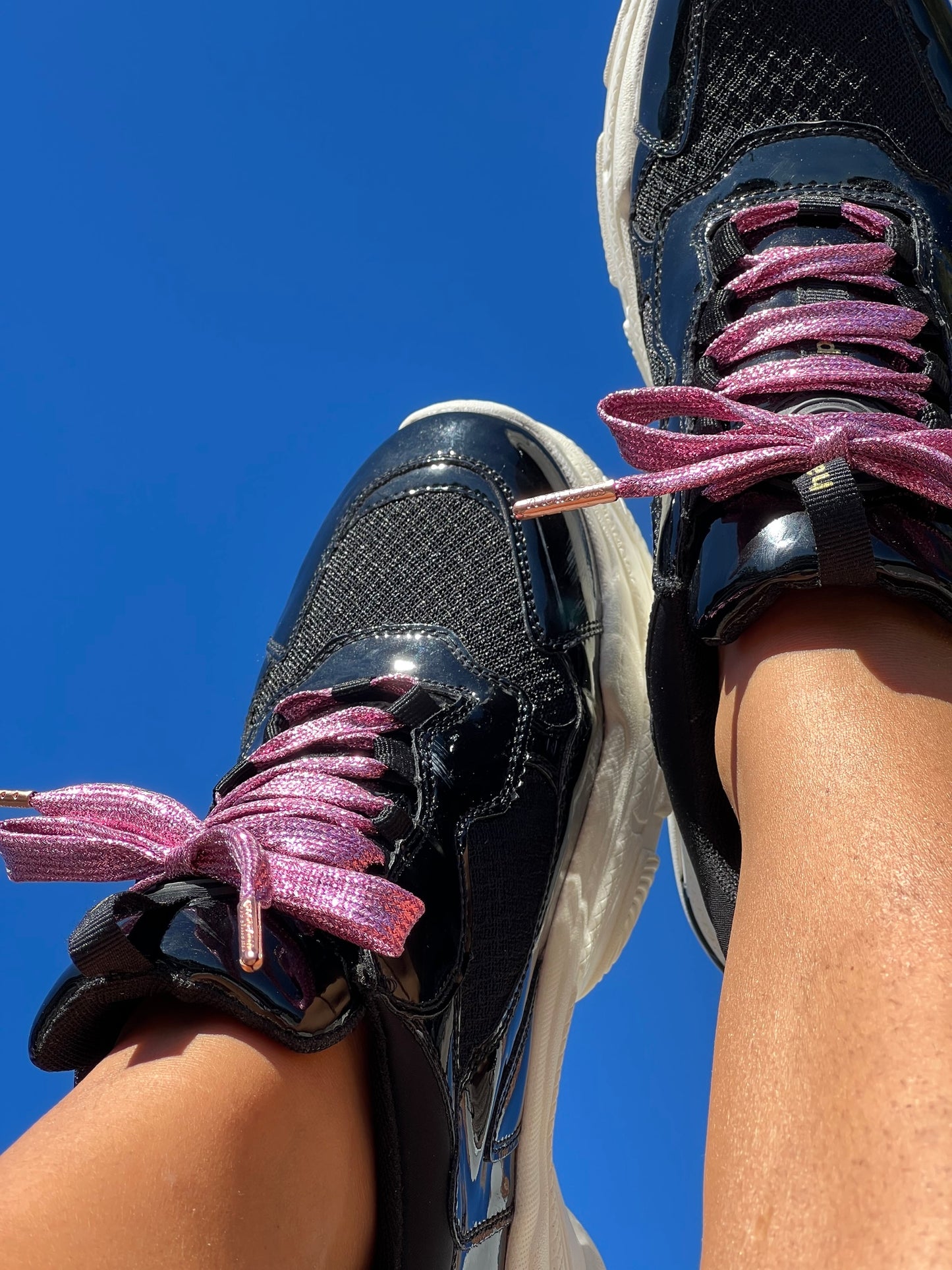 Glitter Pink Skosnören