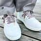 Mauve Classic Leopard Shoelaces