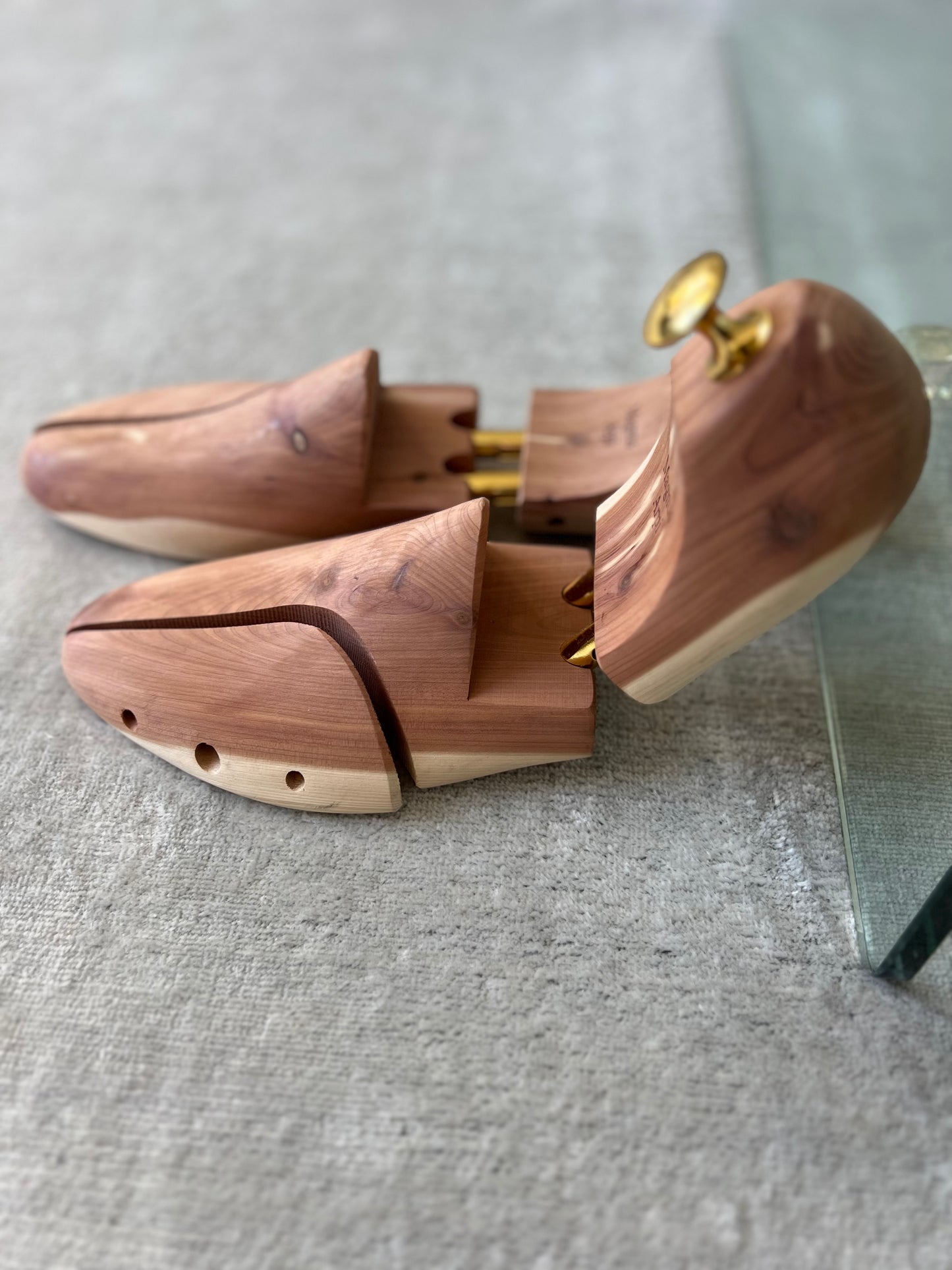 Shoe trees in cedar wood