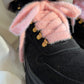 Light Pink Faux Fur Shoelaces