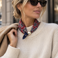 Magnetic Scarf Red Medallion
