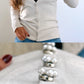 Rosi – Pearl Flower Button Charm Silver