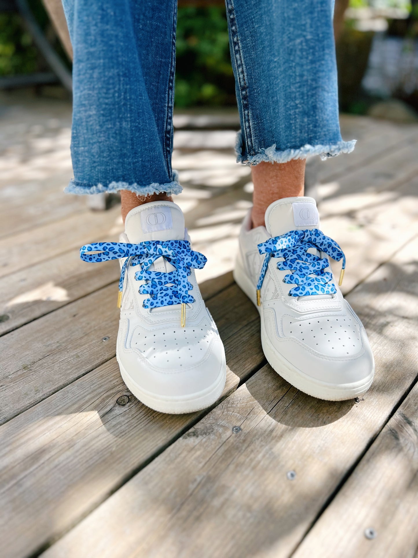 Blue Classic Leopard Skosnören