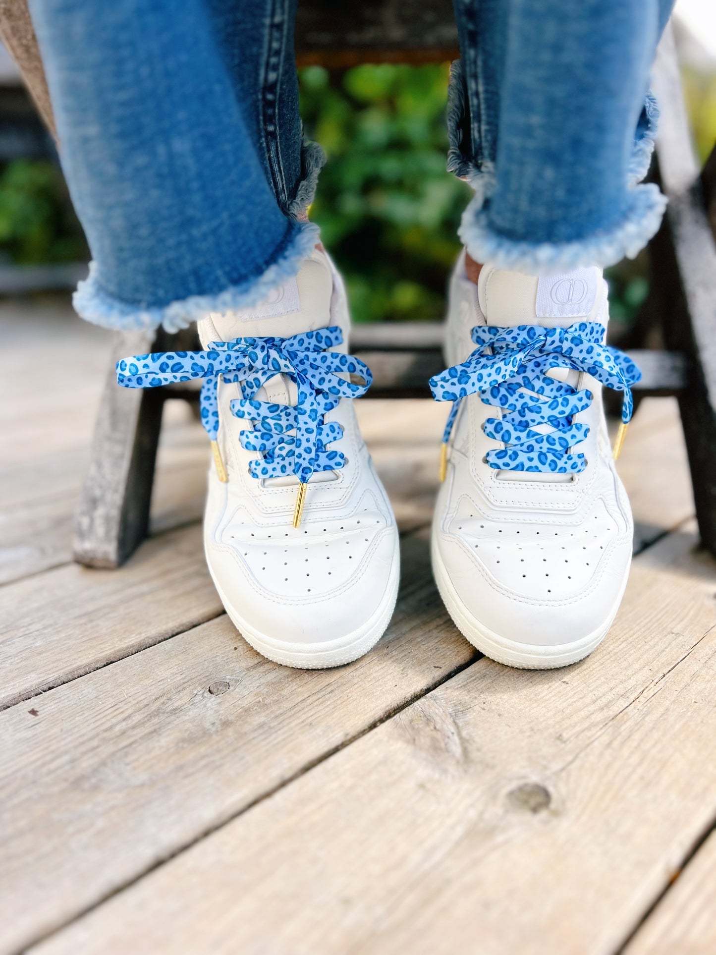 Blue Classic Leopard Skosnören