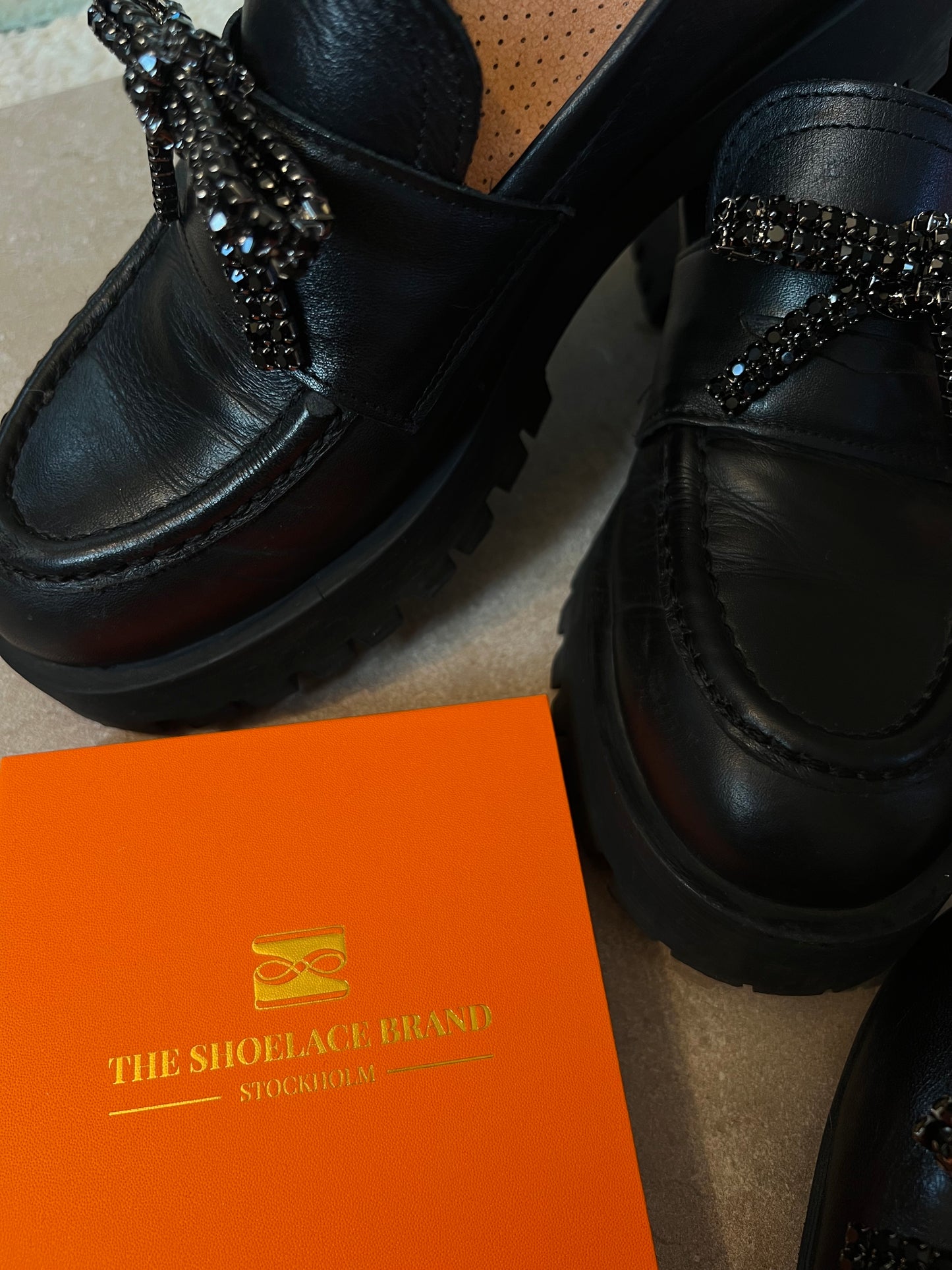 Black Crystal Glitter Bow – Shoe Charm