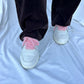 Light Pink Faux Fur Shoelaces
