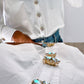 Emy – Aurora Flower Button Charm Gold