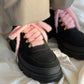 Light Pink Faux Fur Shoelaces