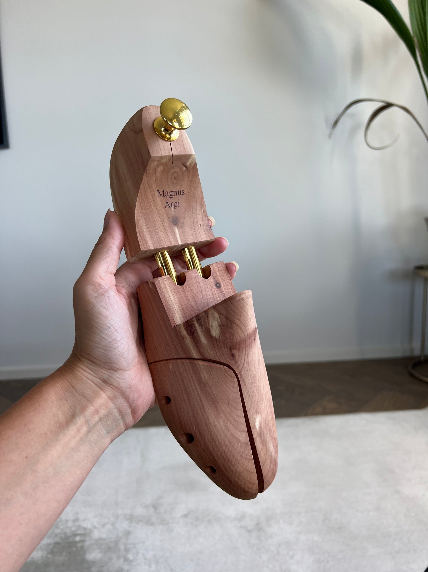 Shoe trees in cedar wood