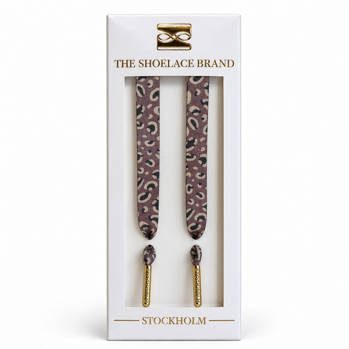 Mauve Classic Leopard Skosnören