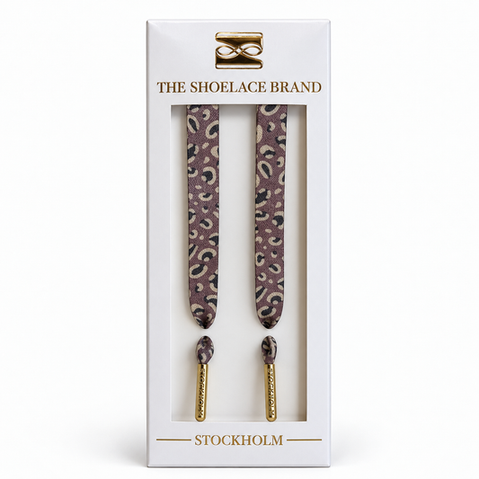 Mauve Classic Leopard Skosnören