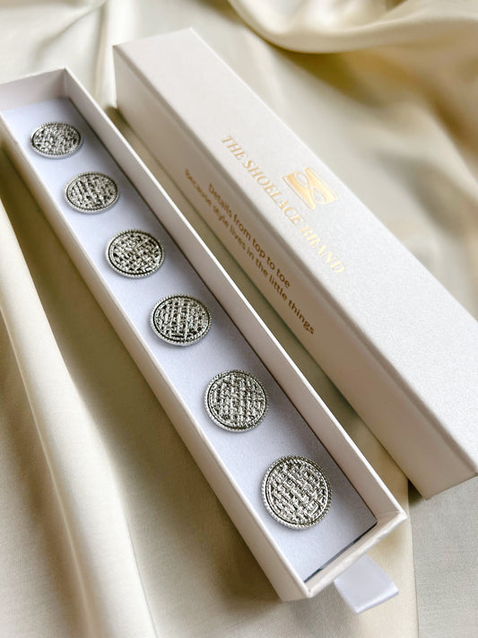 Charlotte – Textured Button Charm Gold