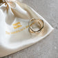 Cute Scarf Ring Cross Gold S The Shoelace Brand close up