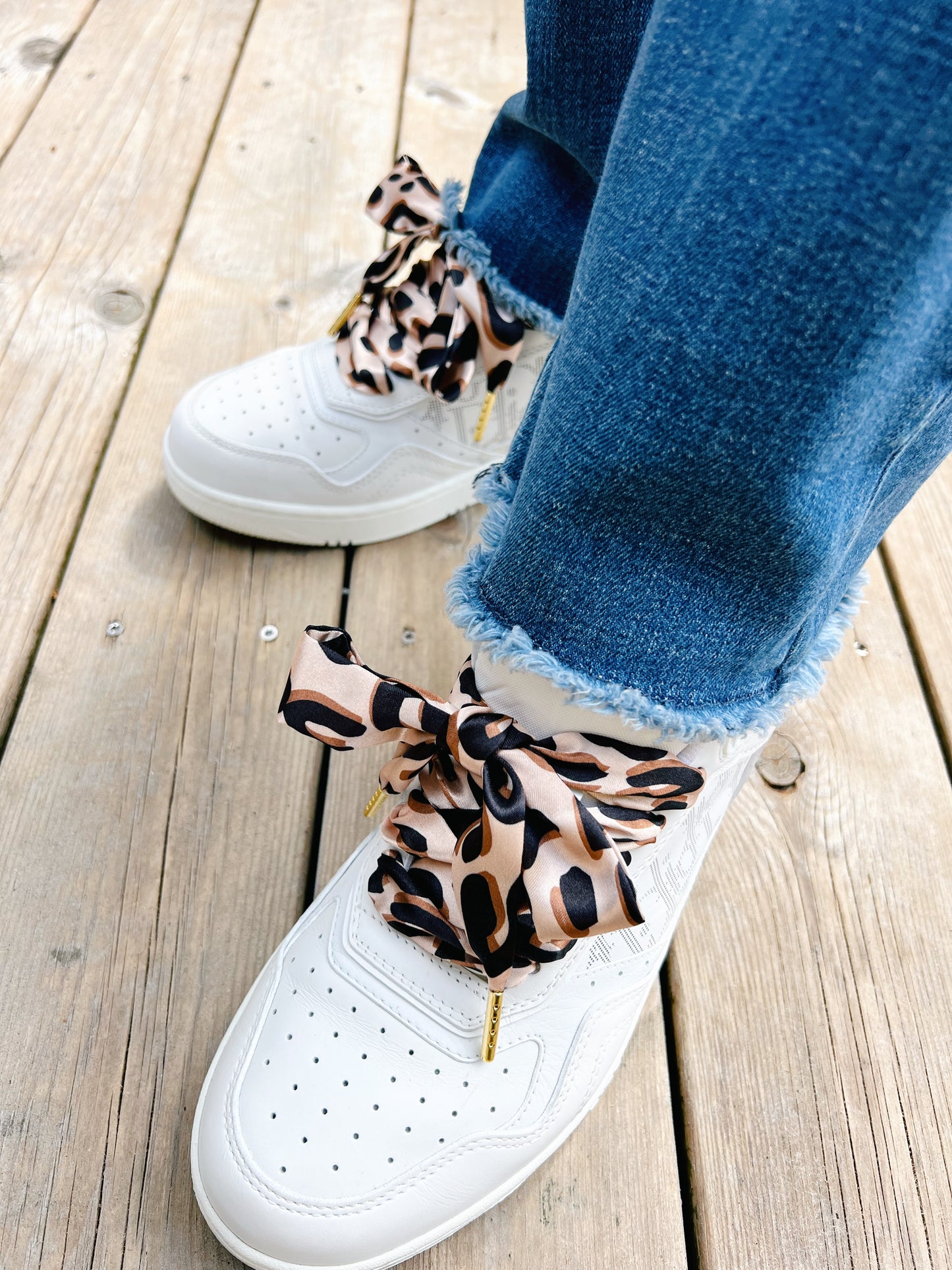 Leopard Scarf Skosnören