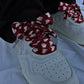 Burgundy Heart Scarf Shoelaces