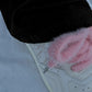 Light Pink Faux Fur Shoelaces