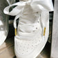 White Silk Shoelaces