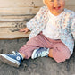 Kids Glitter White Shoelaces